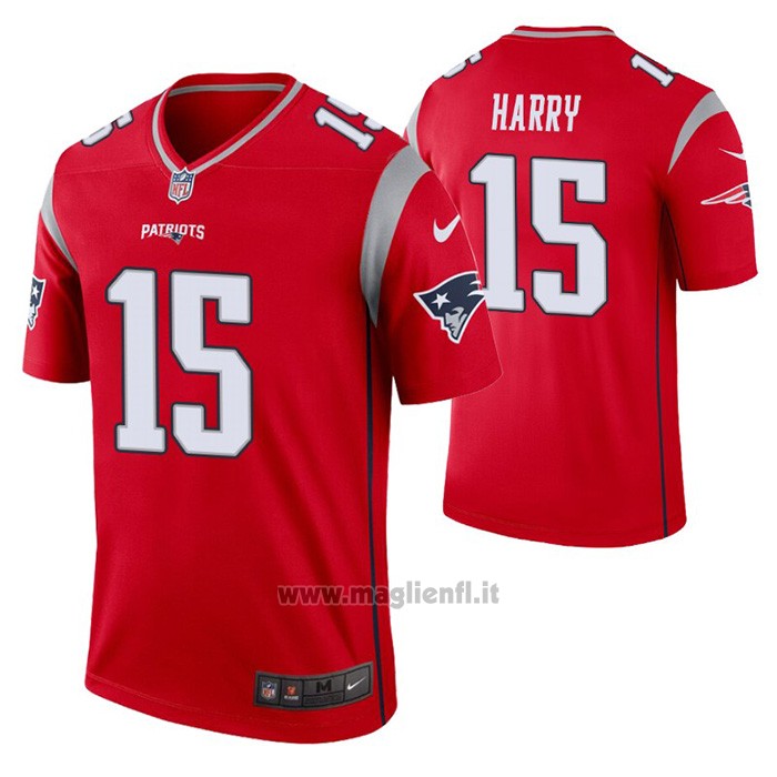 Maglia NFL Legend New England Patriots Legend N'keal Harry Inverted Rosso